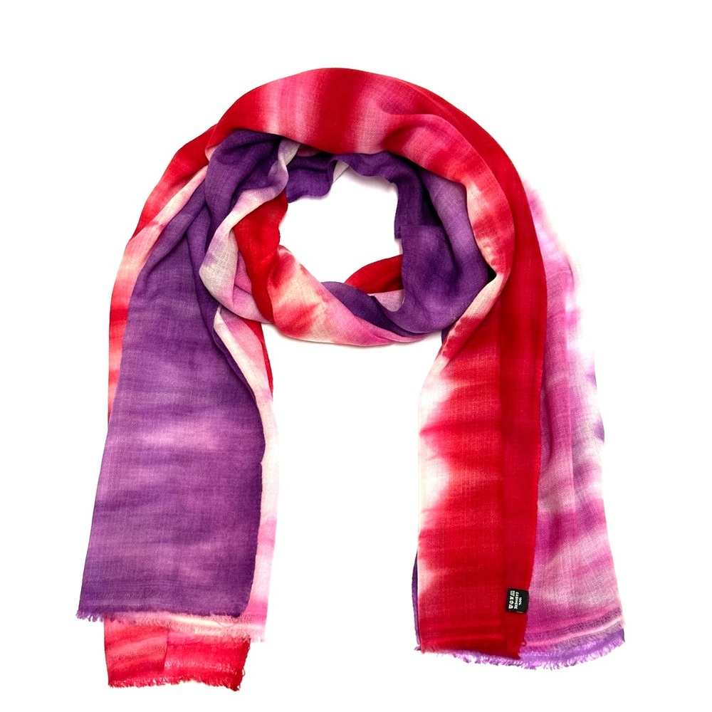 Vibrant Red & Purple Ombre Women's Scarf